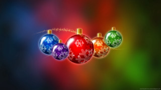 Colorful christmas ornament snowflake pattern - folk art free wallpaper