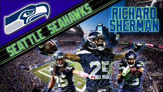 Football player holding football Seattle - a football free wallpaper