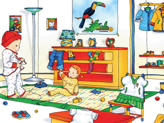 Childs room bird wall dresser - david brewster free wallpaper