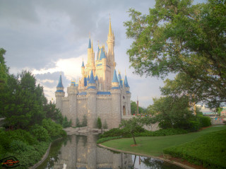 Castle reflection water trees surrounding - the water and trees free wallpaper