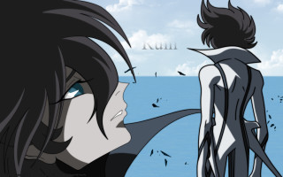 Black hair blue eyes neo - another woman free wallpaper