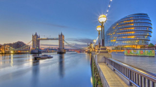 Bridge river tower building light - christopher wren free wallpaper