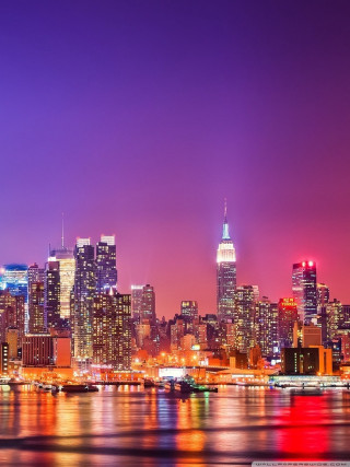 City skyline tall buildings nighttime 8 - tall building free wallpaper