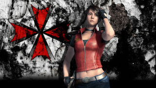 Woman redtop gun cellphone redcross - cosplay free wallpaper