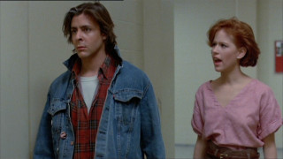 Man woman standing room door - vfx free wallpaper