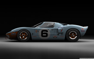 Blue race car number six - f 8 aperture free wallpaper
