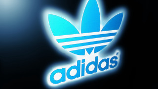 Blue adidas logo black lightblue - a white outline free wallpaper