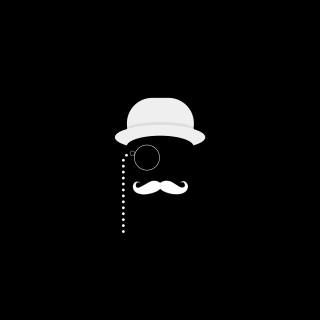 Mustache hat portrait monochrome behance - a white hat free wallpaper