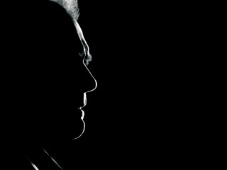 Man dark room cellphone black - chiaroscuro free wallpaper