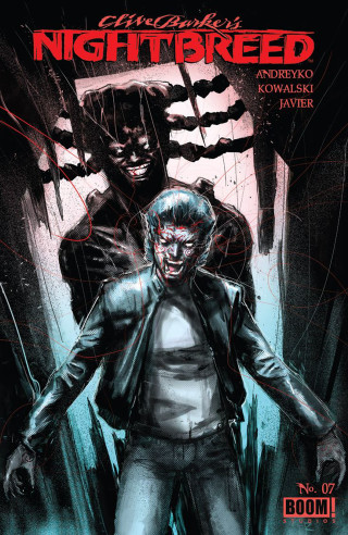 Comic book cover man bloody - another man in the background free wallpaper