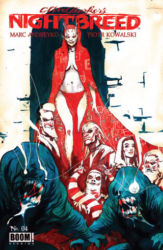 Woman red dress surrounded red - free cyberpunk wallpaper