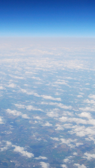 Airplane sky view clouds wing 2 - free airplane wallpaper