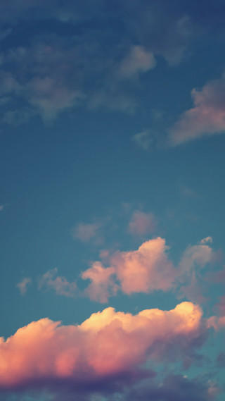 Plane flying pink cloud blue 2 - tonalism free wallpaper
