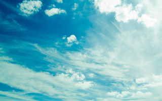 Plane flying sky clouds beach - a beach below free wallpaper