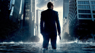 Man flooded city gun sky - cloud and buildings free wallpaper