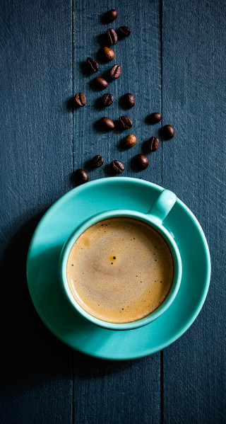 Coffee cup coffee beans table 2 - a table next free wallpaper