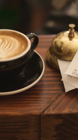 Coffee saucer paper table pen - delaunay free wallpaper