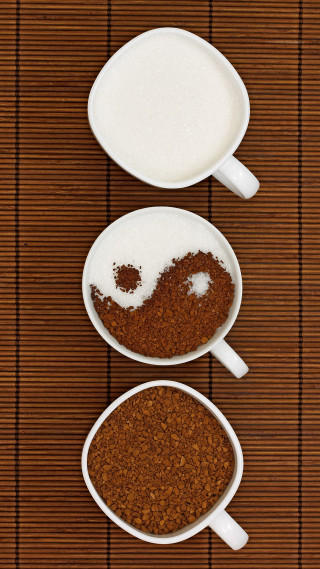 Three bowls food mat spoon - a mat free wallpaper