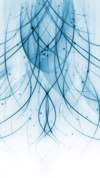 Blue white abstract painting lines - benoit b. mandelbrot free wallpaper