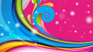 Colorful abstract background swirl design - surreal free wallpaper