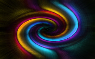Colorful swirls abstract rainbow light - a yellow border free wallpaper