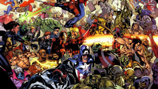 Avengers group photo characters heroes - ashcan school free wallpaper