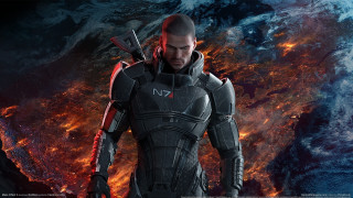 Futuristic man suit fire earth - a futuristic suit free wallpaper