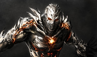 Demonic man glowing eyes red - a demonic looking man free wallpaper