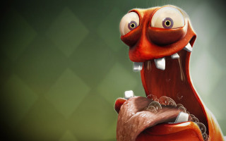 Cartoon character toothbrush toothpaste funny - a toothbrush free wallpaper