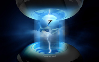 Blue white clock lightning bolt - farid mansour free wallpaper