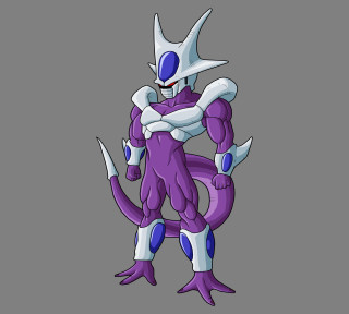 Cartoon character purple white outfit - his face free wallpaper