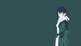 Woman dress green background black - minimalist free wallpaper