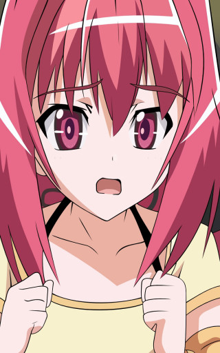 Girl pink hair big eyes 2 - the camera free wallpaper