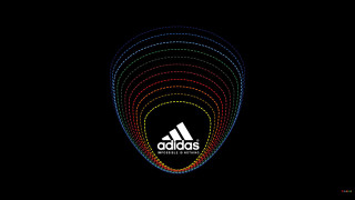 Black background rainbow logo image - bridget riley free wallpaper