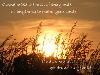 Sunset quote alone not alone - e. william gollings free wallpaper