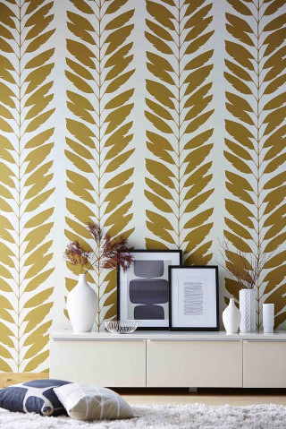 White gold wall plant picture - free textures wallpaper