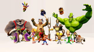 Cartoon characters group standing white 6 - a group of cartoon characters free wallpaper