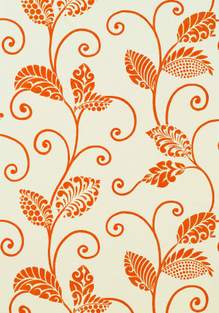 Orange white flowers leaves red - david brewster free wallpaper