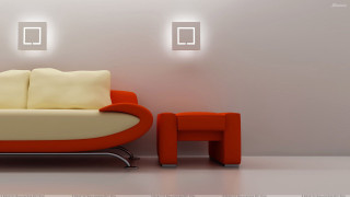 Couch chairs room lights table - the wall and a table free wallpaper