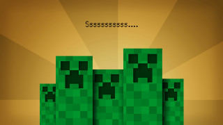 Green blocky pixel game yellow - wallpaper free wallpaper