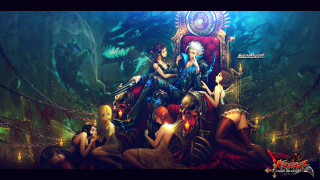 Women throne forest dragon glowing - glowing free wallpaper