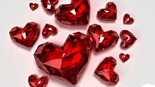 Red hearts white star anne - a white background free wallpaper
