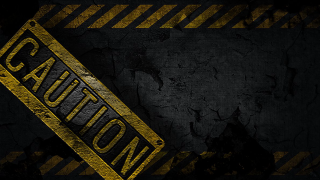 Caution sign black yellow grunge - extreme illustration free wallpaper