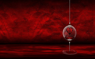 Red background red black ornament - blender and photoshop free wallpaper