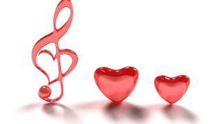 Red heart treble white background 2 - alison kinnaird free wallpaper