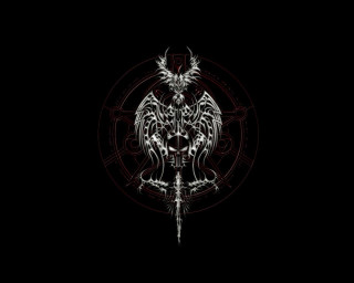 Black white demon sword demon - back free wallpaper