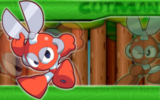 Cartoon character knife bear green - a green border free wallpaper