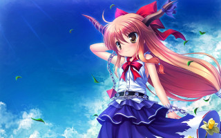 Girl long hair bow tie 8 - long hair and a bow tie free wallpaper