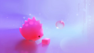 Pink toy crown bubbles air - a crown free wallpaper
