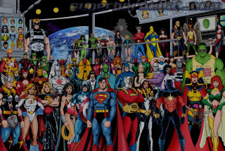 Comic characters group planet marvel - their name free wallpaper